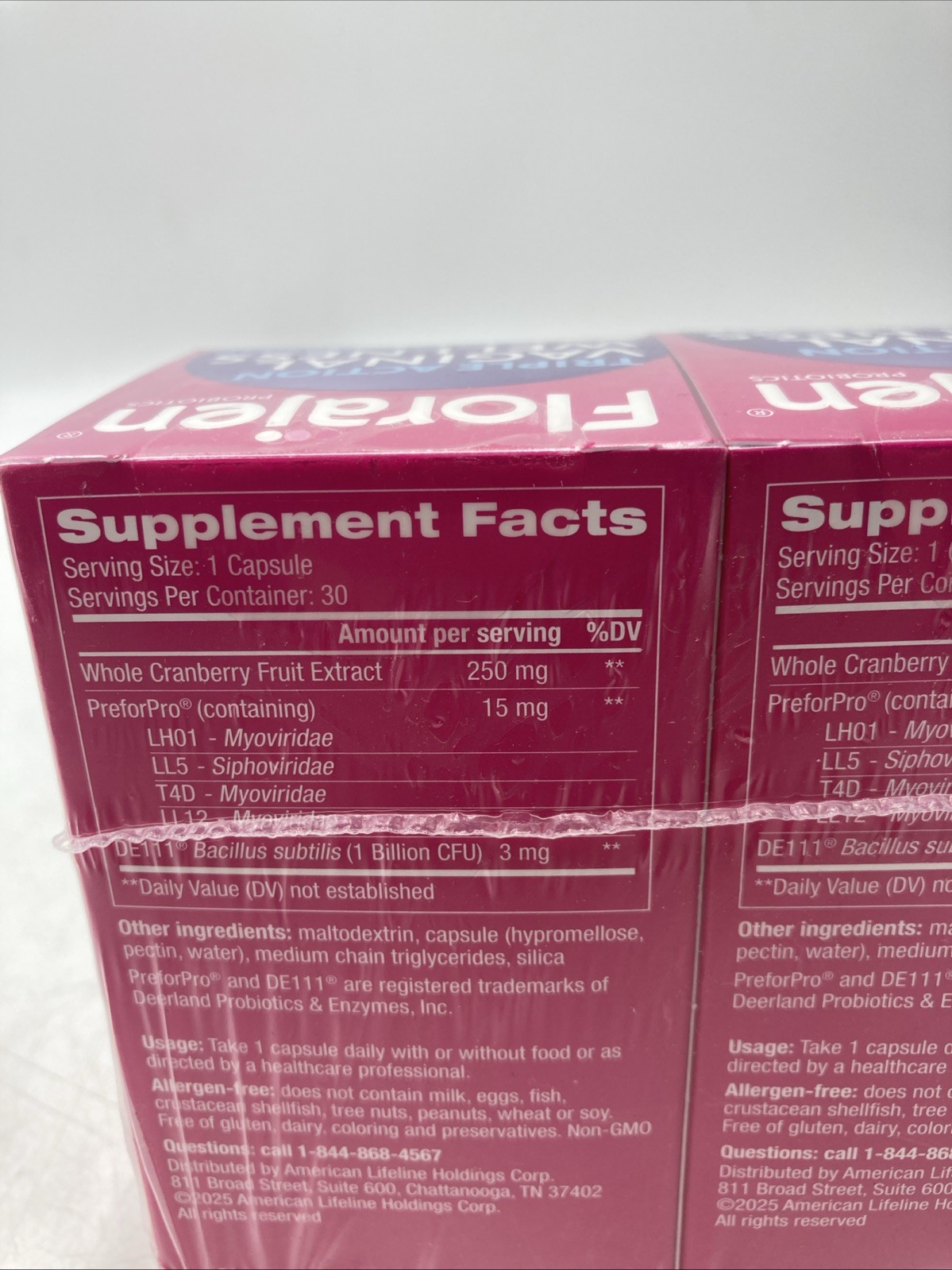 3 Pack Florajen Triple Action Womens Vaginal Wellness 30 Capsules Exp 08/27