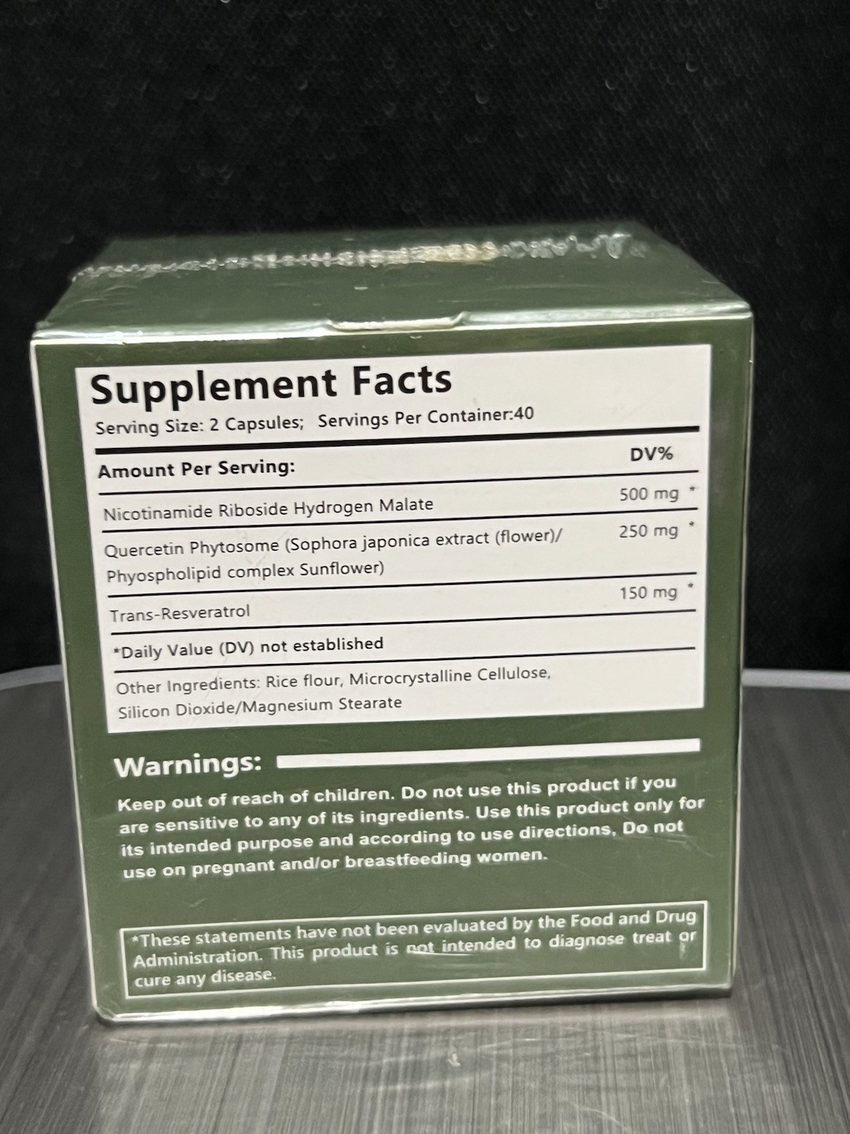 Liposomal Nicotinamide Riboside + Resveratol 900mg 80ct Nad Supplement B56