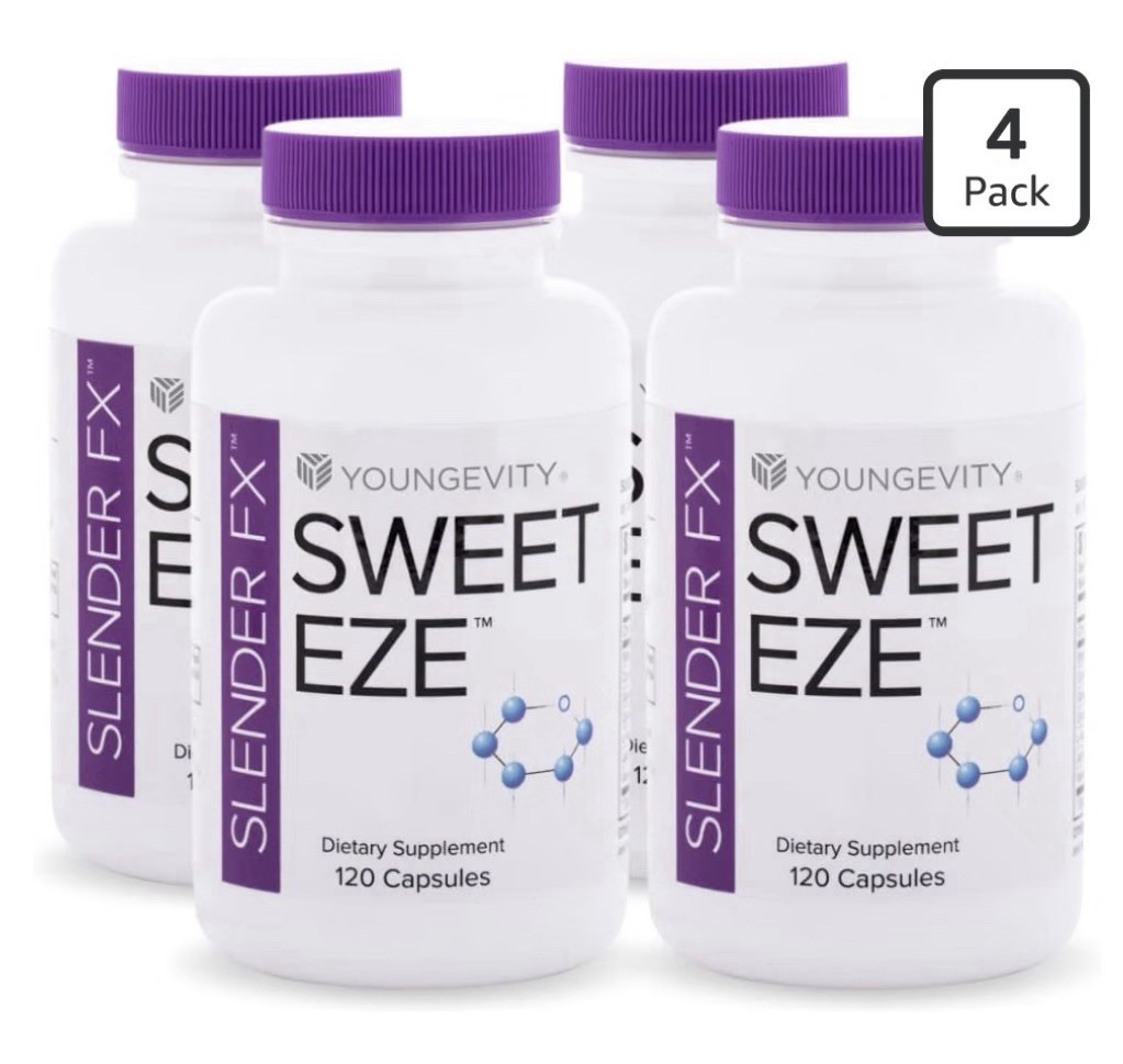 4 Pack Youngevity Slender FX Sweet eze Immune Metabolism Aid Energy Antioxidant