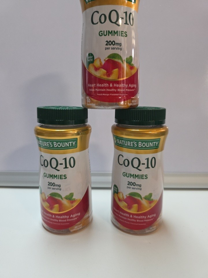 3PK Nature’s Bounty Co Q-10 200mg ~ 60 GUMMIES EA ~ 10/2026. Free Shipping!