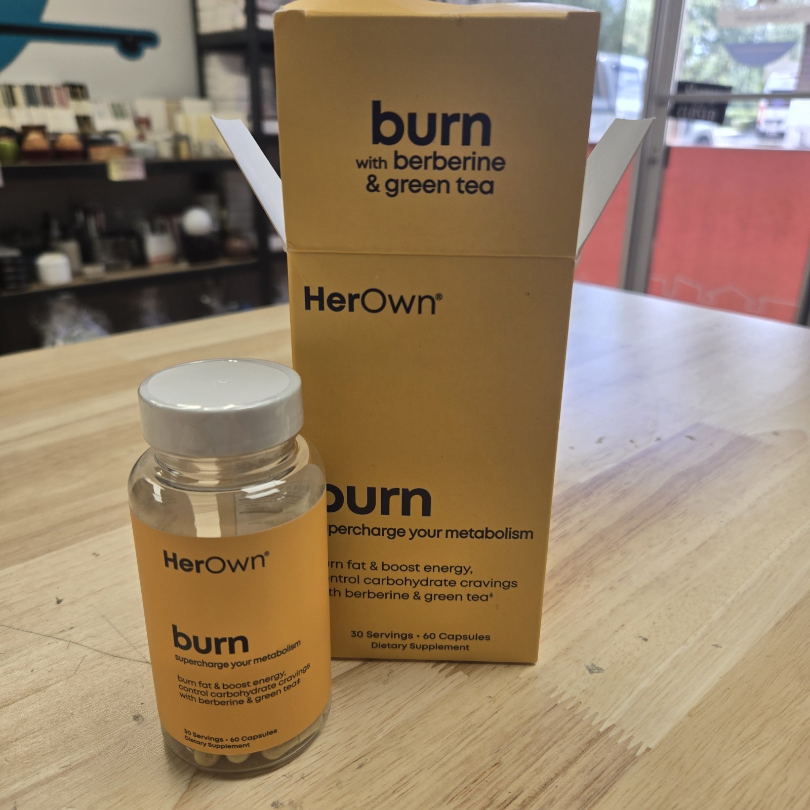 Her Own, Burn, 60 Capsules, EXP 12/2027, NEW, SEALED!!!