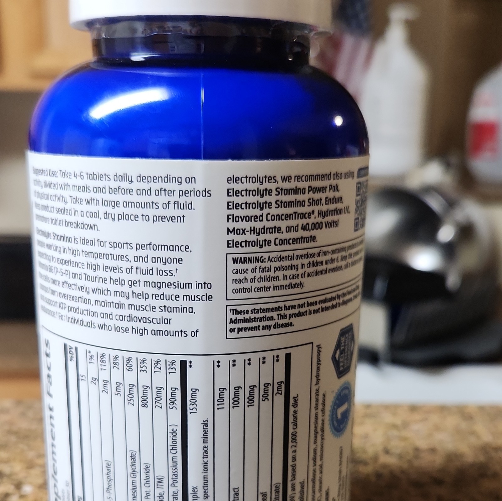 Trace Minerals TMSPORT Electrolyte Tablets Hydration Support Exp 11/2026