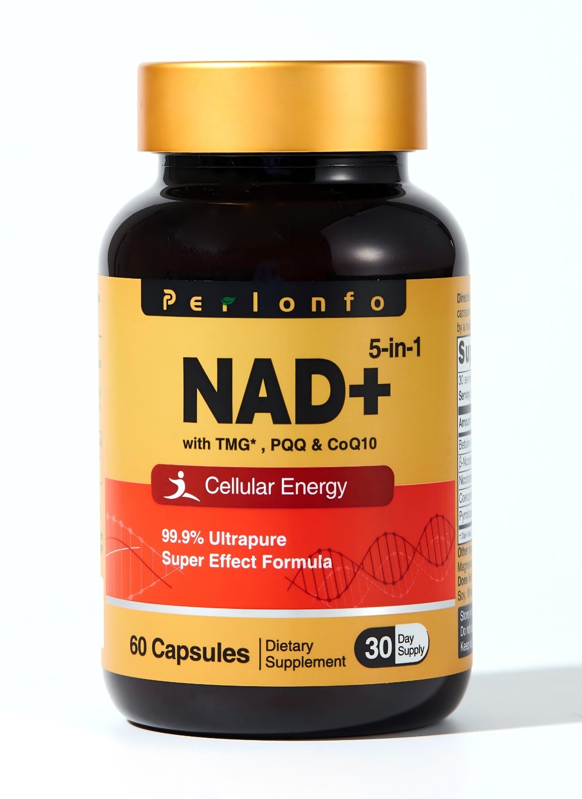 Perlonfo,NAD+5-in-1,Energy Booster,Supplement Vegetarian capsule