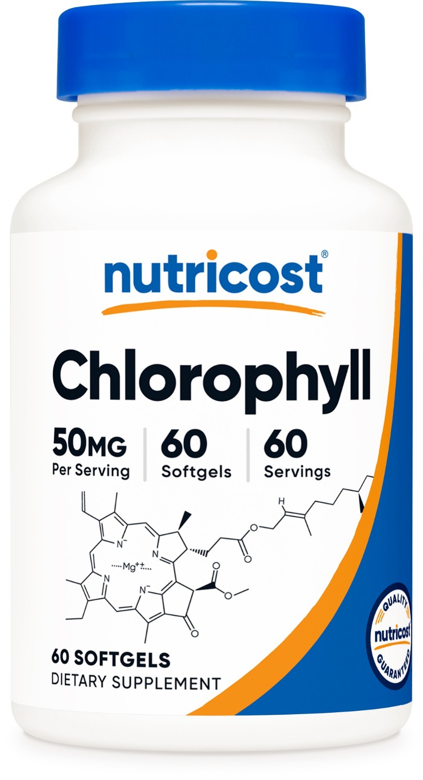 Nutricost Chlorophyll (50mg) 60 Softgels – Gluten-Free