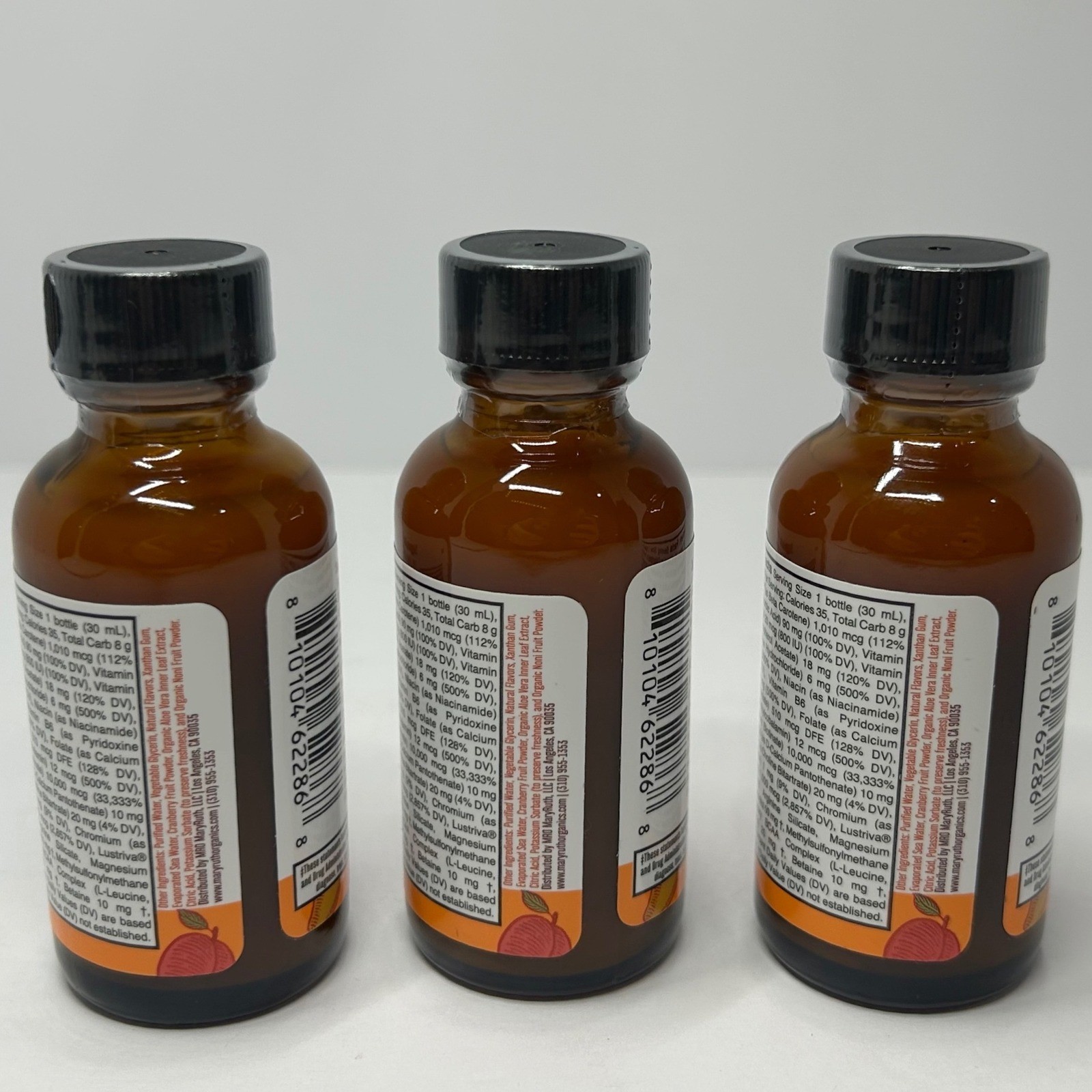 MaryRuth’s Liquid Morning Multivitamin Hair Growth Peach Mango 1oz 3 Pack 08/26