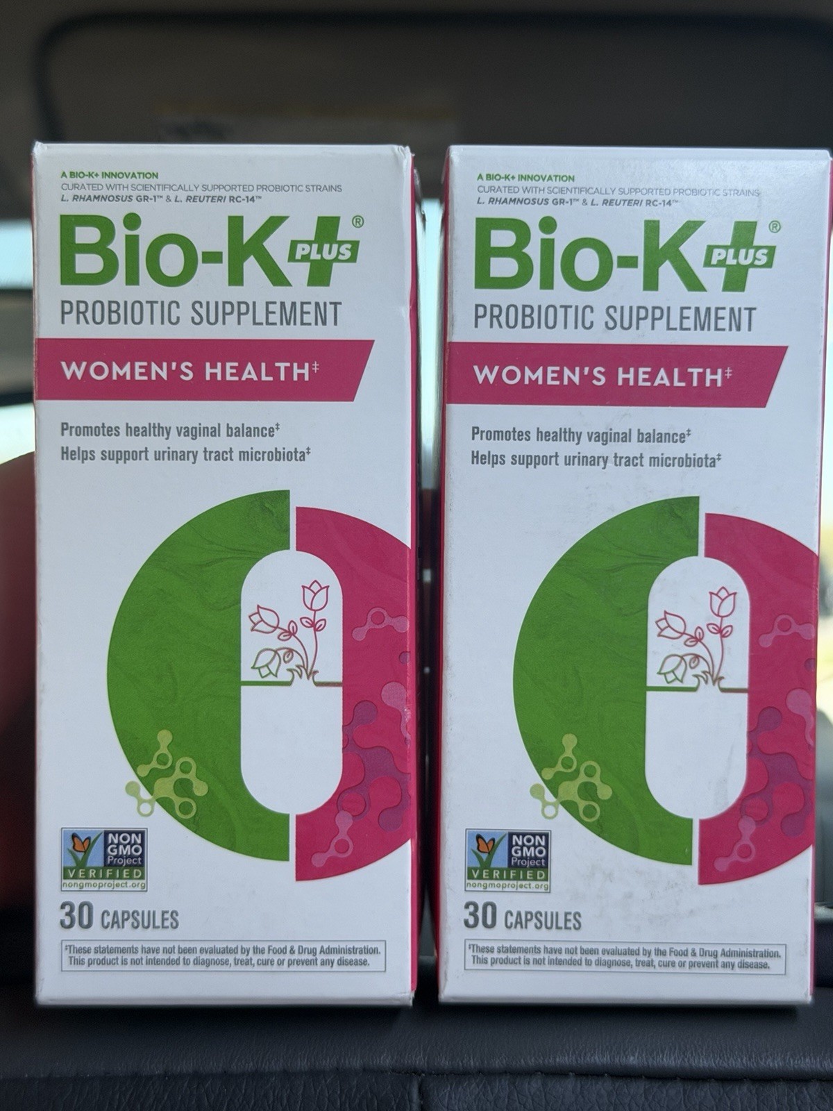 2 pk Bio-K Plus Probiotic Women’s Health 30 Capsules Vegan Non-GMO Exp 28DEC2026