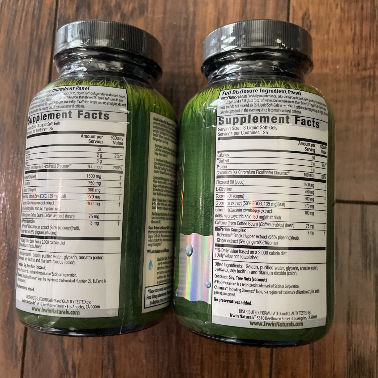 Irwin Naturals Dual-Action Fat Burner RED 75 Softgels Each (2 Pack), BB: 07/2026