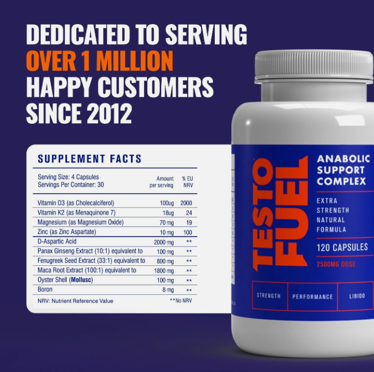TestoFuel – #1 Best Testosterone Booster for Men – Build Muscle and Strength