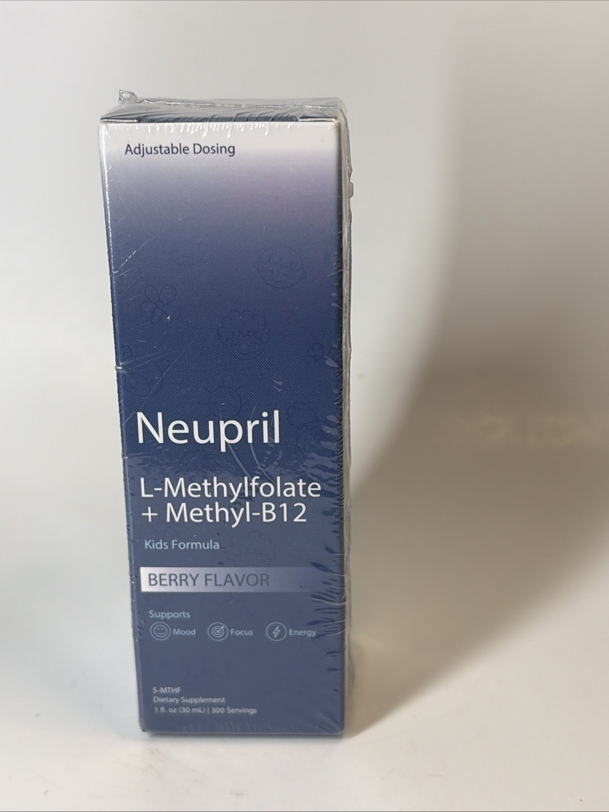 neupril L-Methylfolate Methyl-B12 Kids Liquid Berry Flavor Mood Focus 1 fl oz