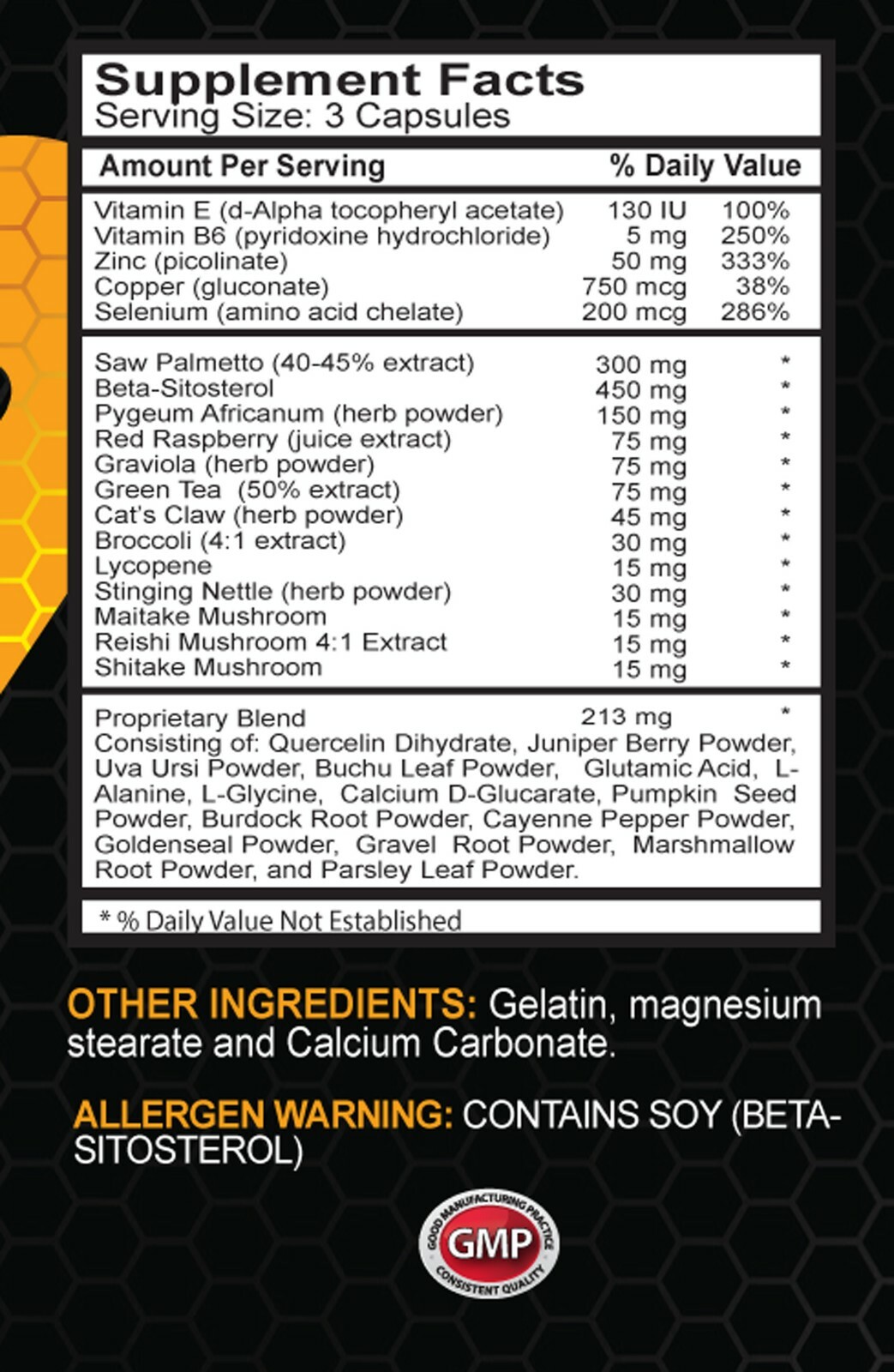 Prostate supplement – Advanced PROSTATE SUPPORT Complex – saw palmetto -1 Bottle