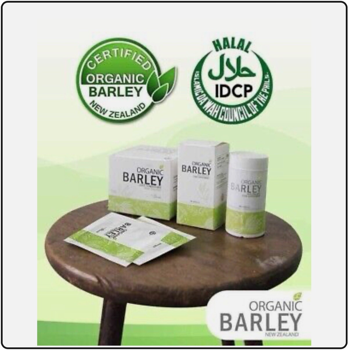 Bundled JC Organic barley Powder juice and JC Organic barley Capsules