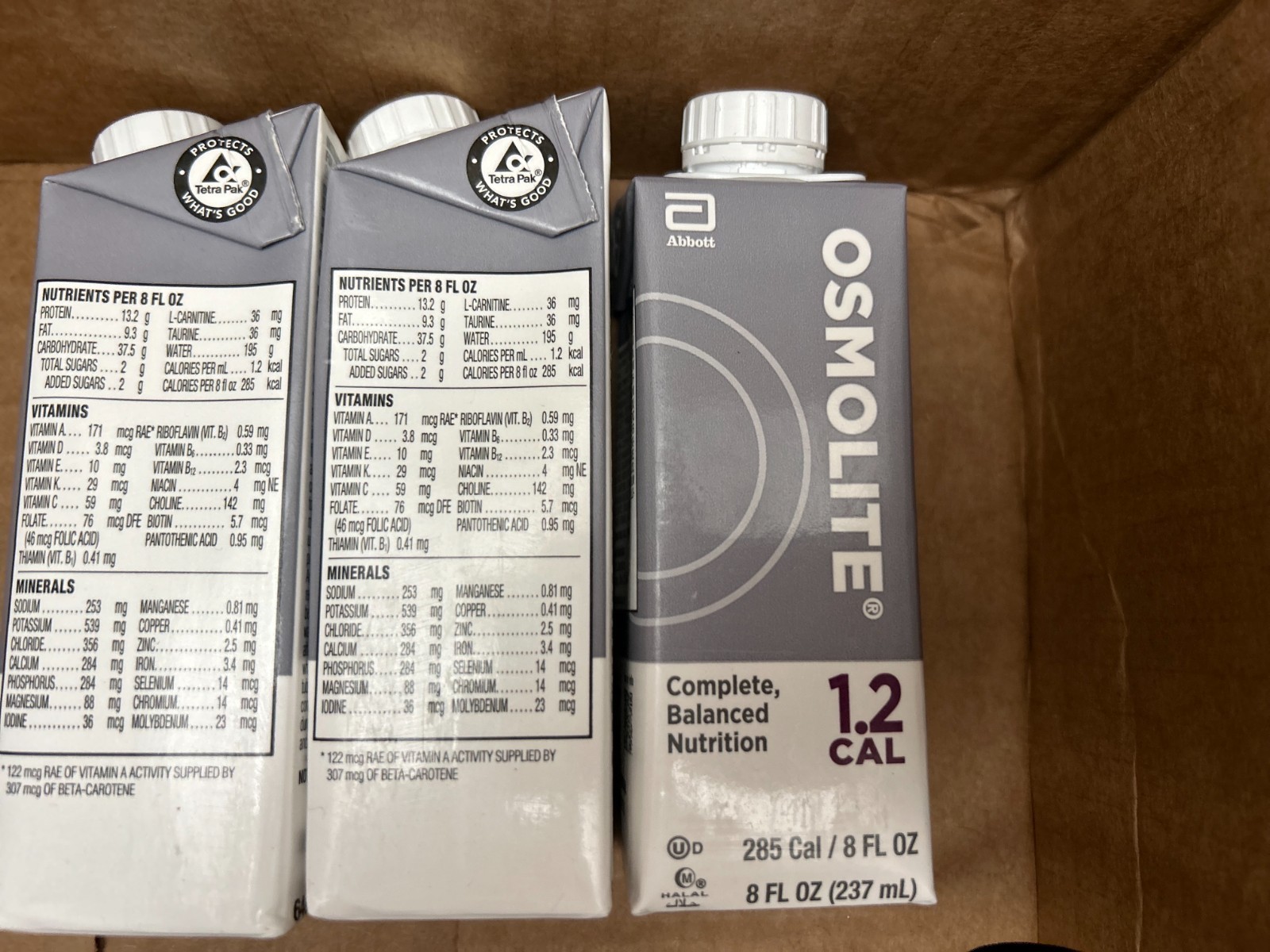 8oz Abbott Osmolite 1.2 Cal Balanced Nutrition Shake Gluten-Free_24 Cartons