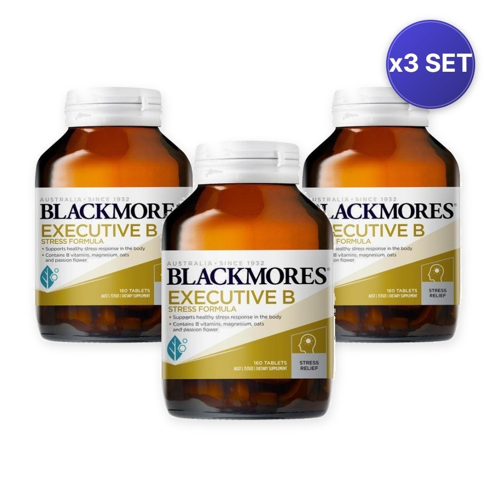 Executive B Stress Formula (160 Tablets) – Daily Wellness Support – 3 Pack