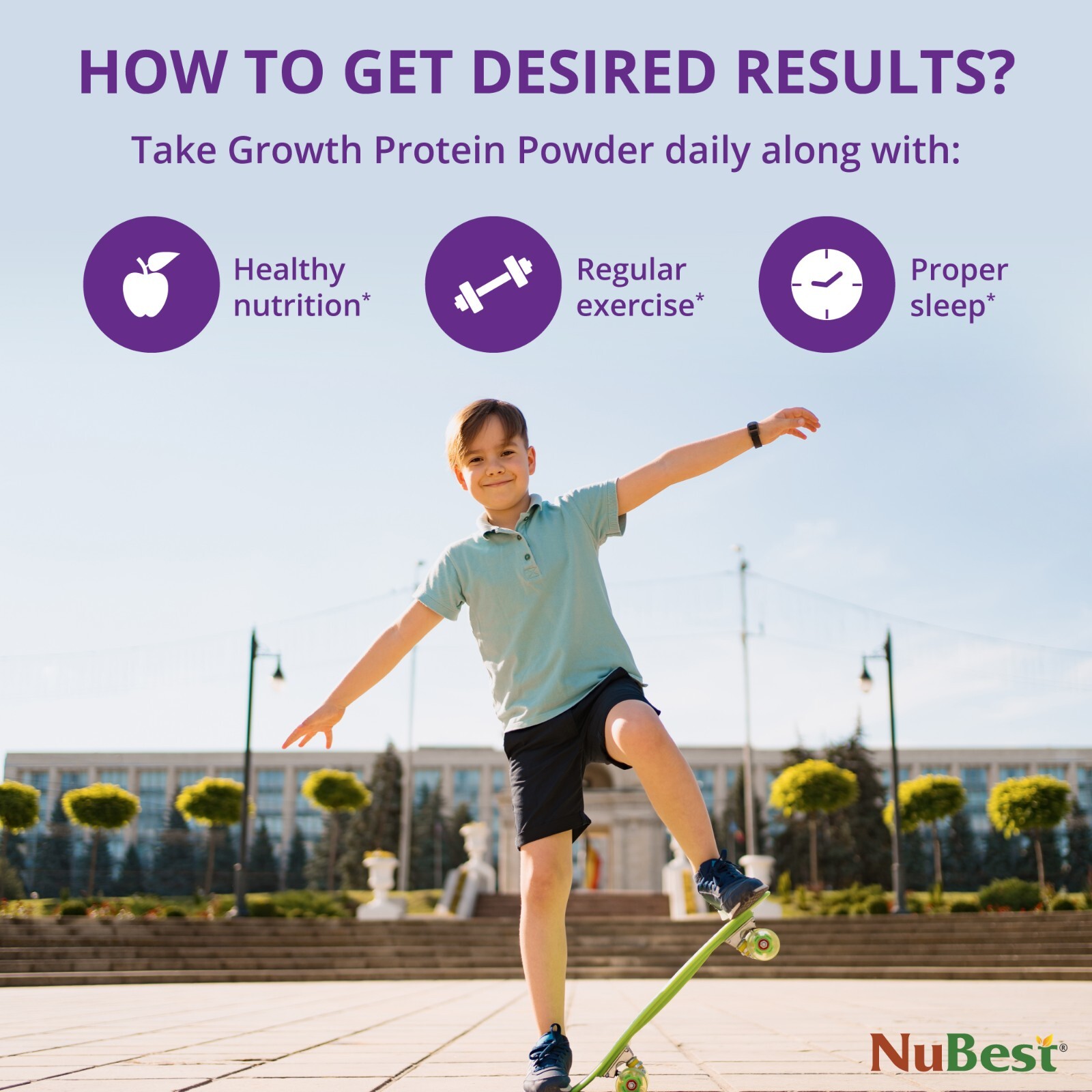 NuBest Tall Growth Protein Powder – Helps Kids & Teens Grow, Develop (Chocolate)