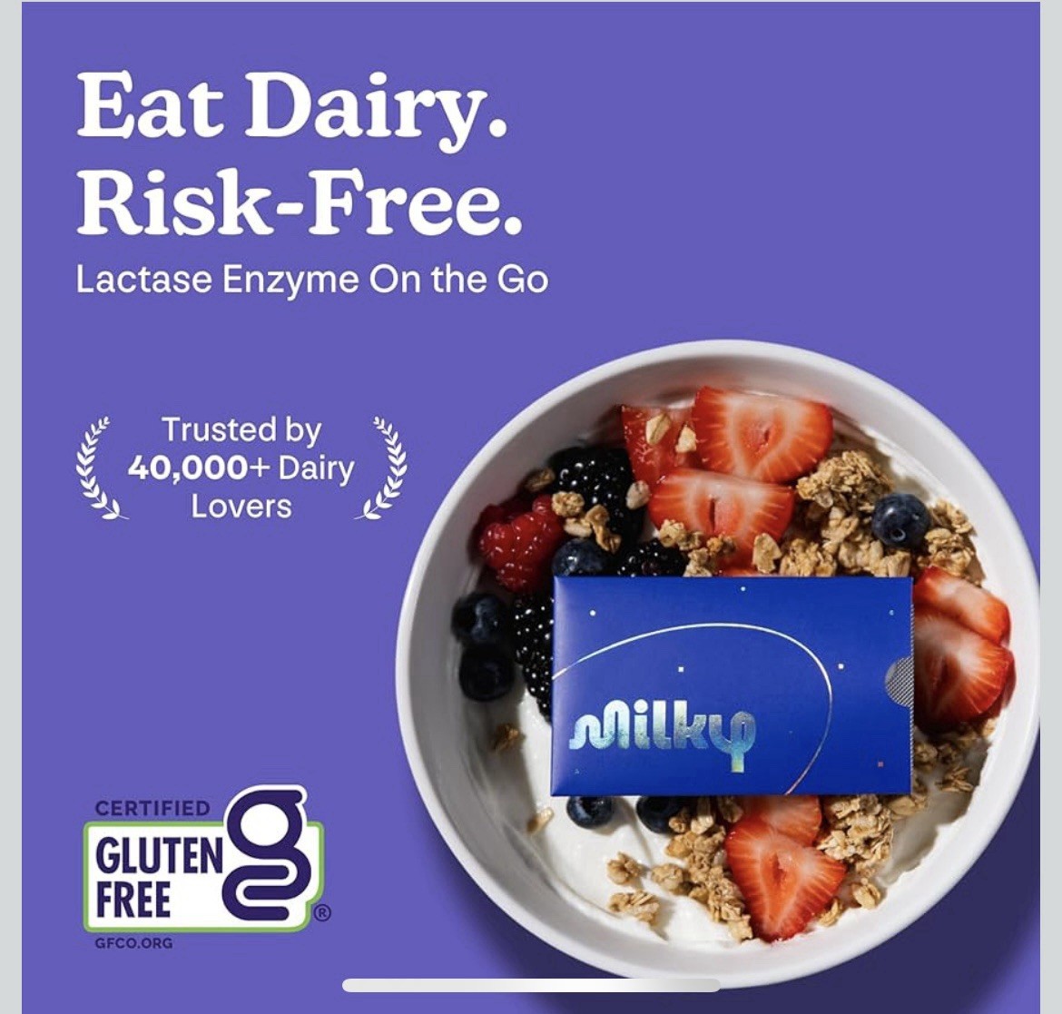 Milky Lactose Intolerance Pills