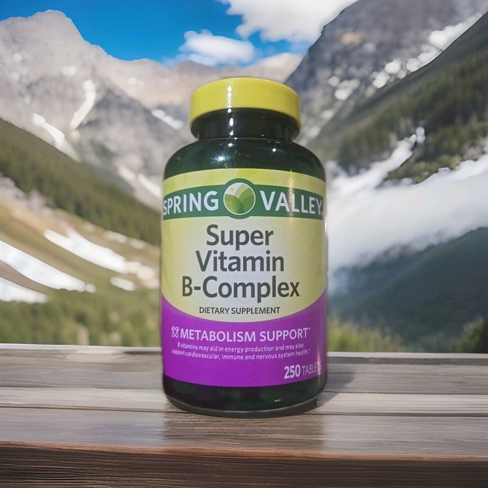 Spring Valley Super Vitamin B-Complex Tablets- 250 Ct
