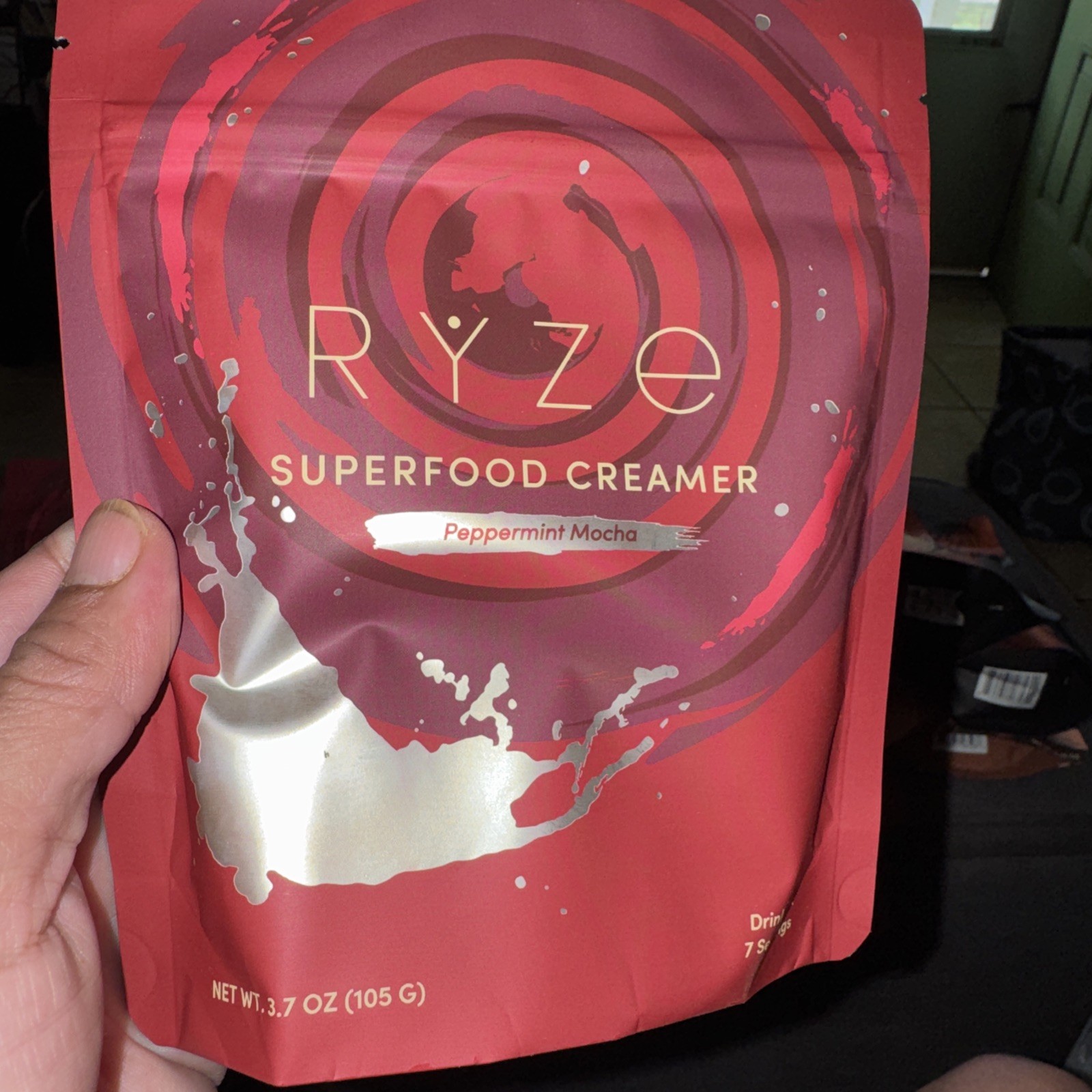 RYZE Superfood Creamer Powder Peppermint mocha 3.7 (105 G)