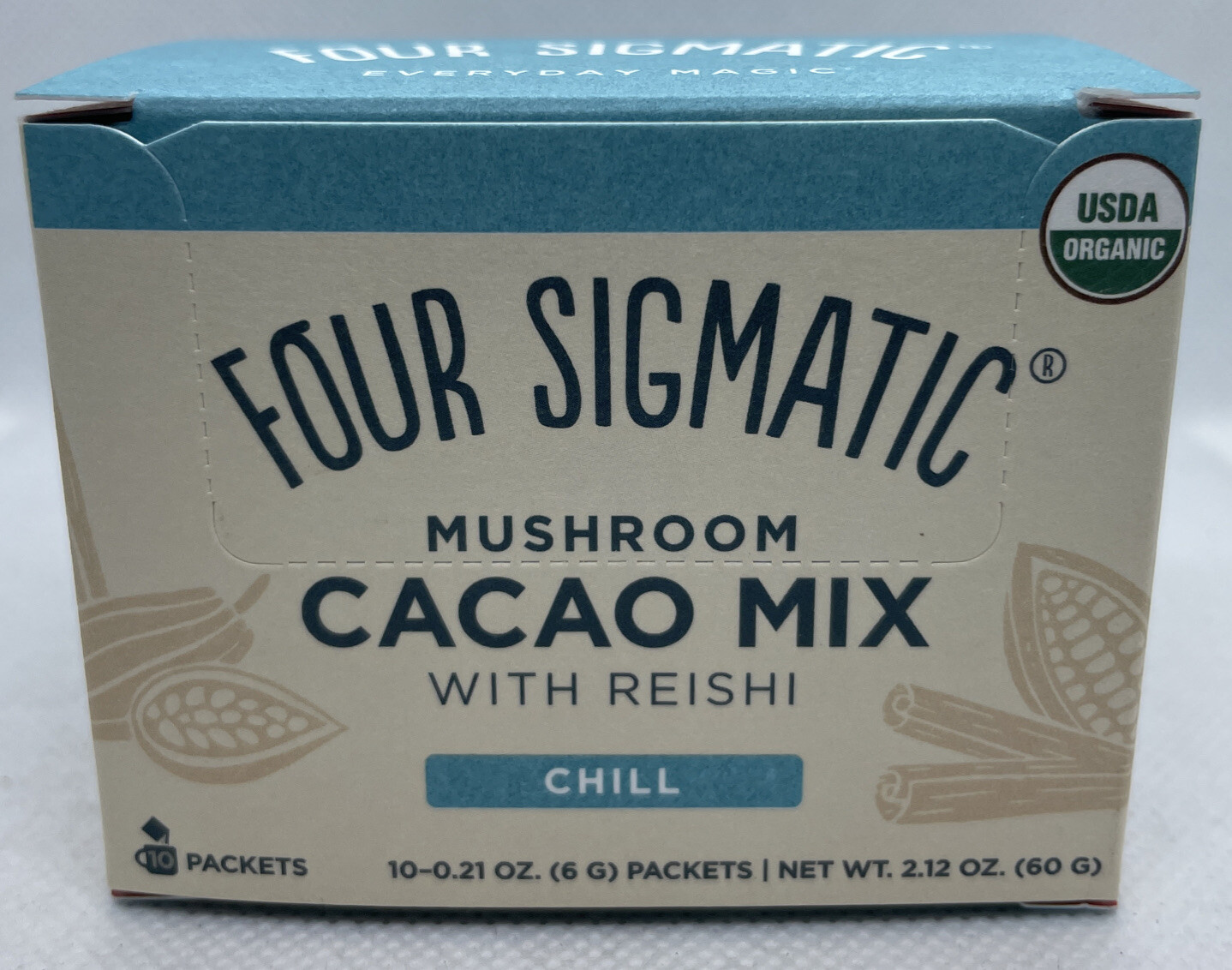 Four Sigmatic Mushroom Cacao Mix w/ Reishi [Chill], 10 packets