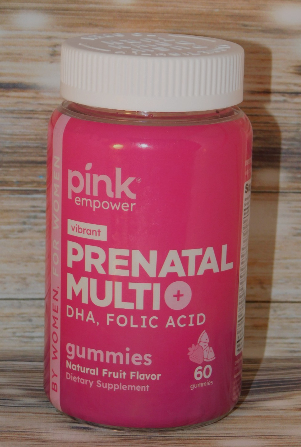 PINK EMPOWER 60ct Prenatal Multi Vitamin Gummies Dietary Supplement 5/26 #DM01