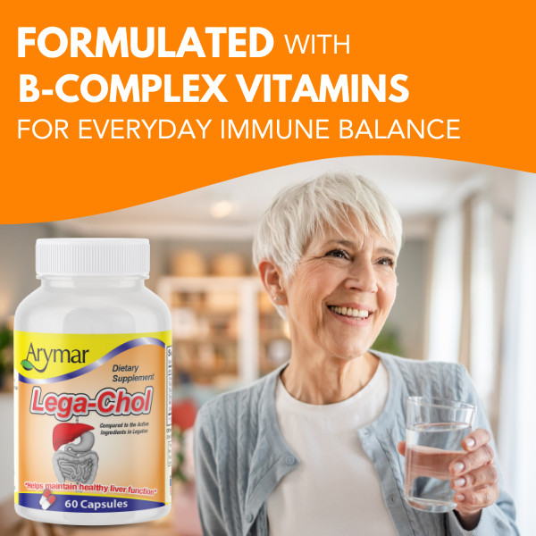 Arymar Lega-chol Liver Health Supplement, 60 Caps – Supports Liver Function