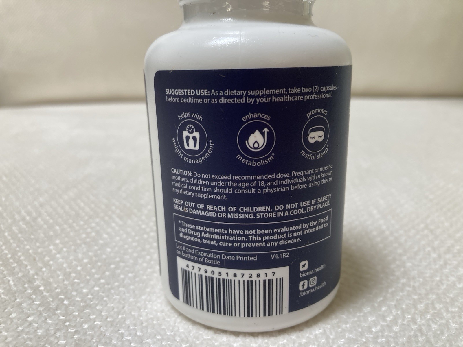 Bioma Night Metabolism & Sleep Infused With A Fat-burning Night Metabolism!