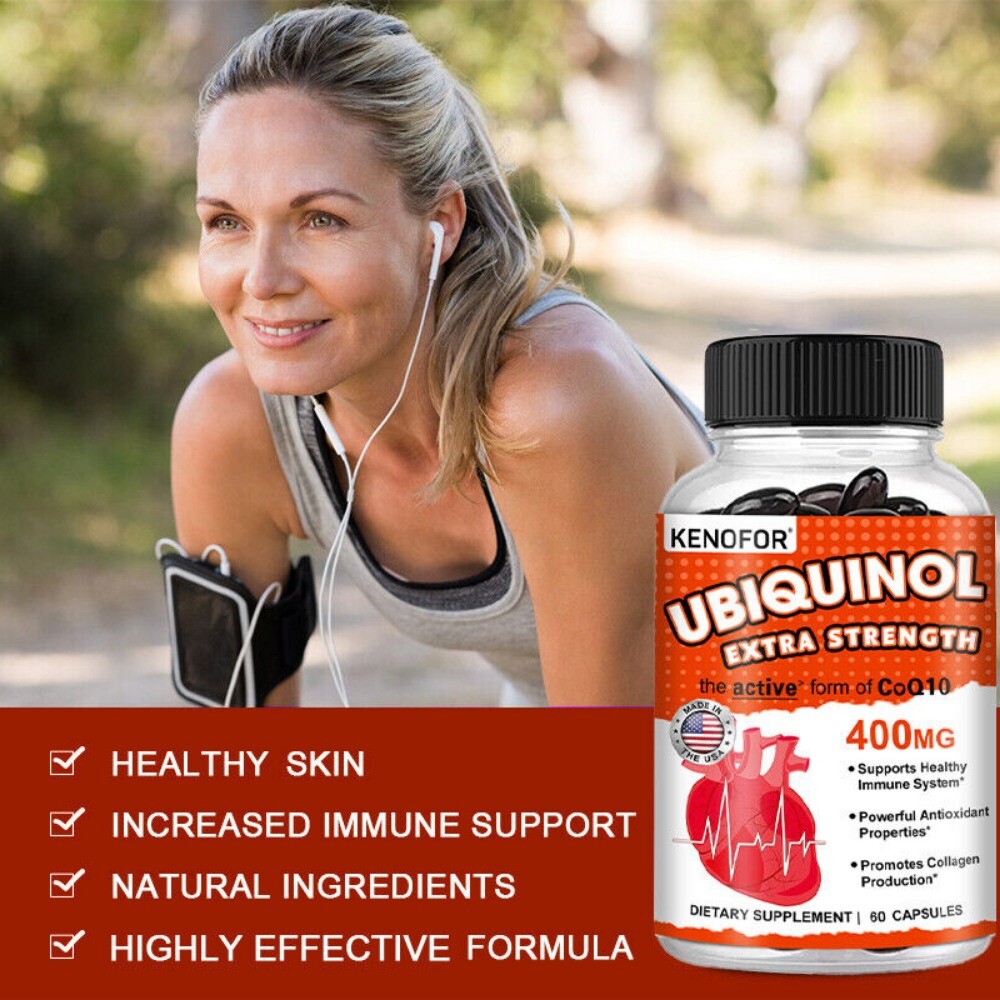 Ubiquinol Coq10 400 Mg, 60 Softgels 3x Better Absorption EXP 7/26