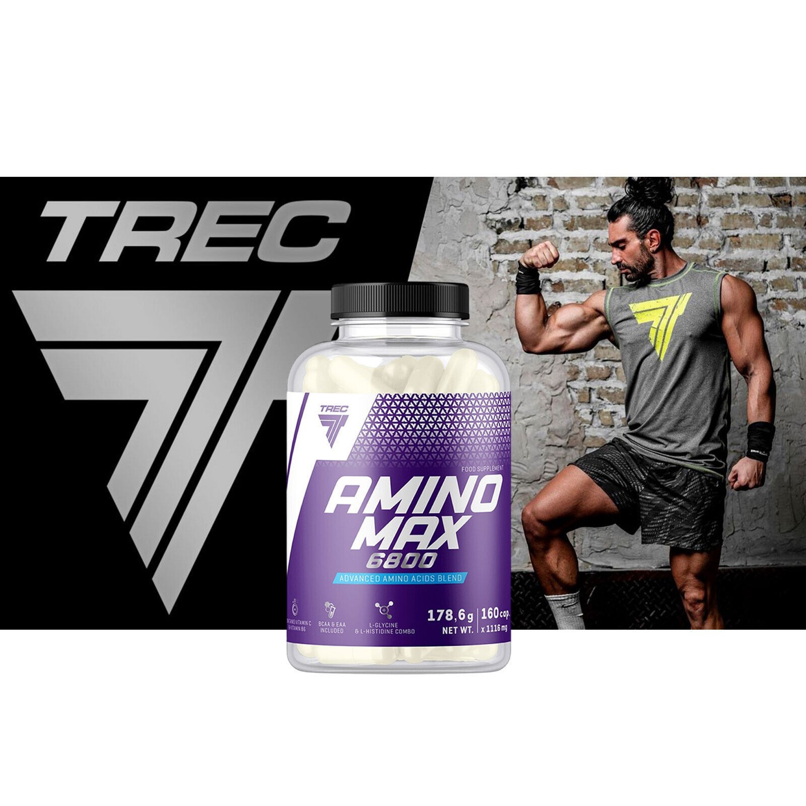 AMINOMAX – 160-320 Capsules – Amino Acid – Maximum Muscle Building -Regeneration