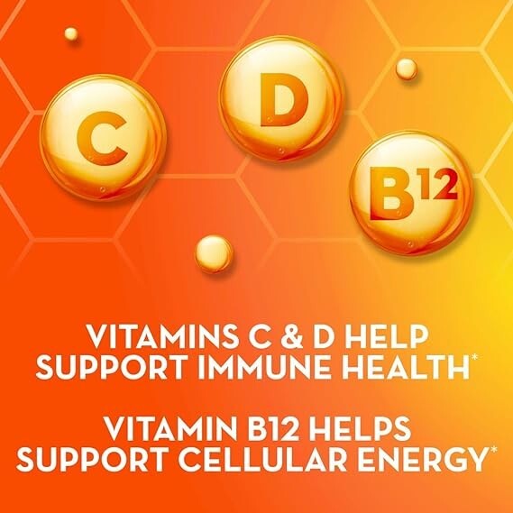 Fiber Gummies Supplement Free Sugar Plus Vitamins C, D, & B12, 120 Gummies