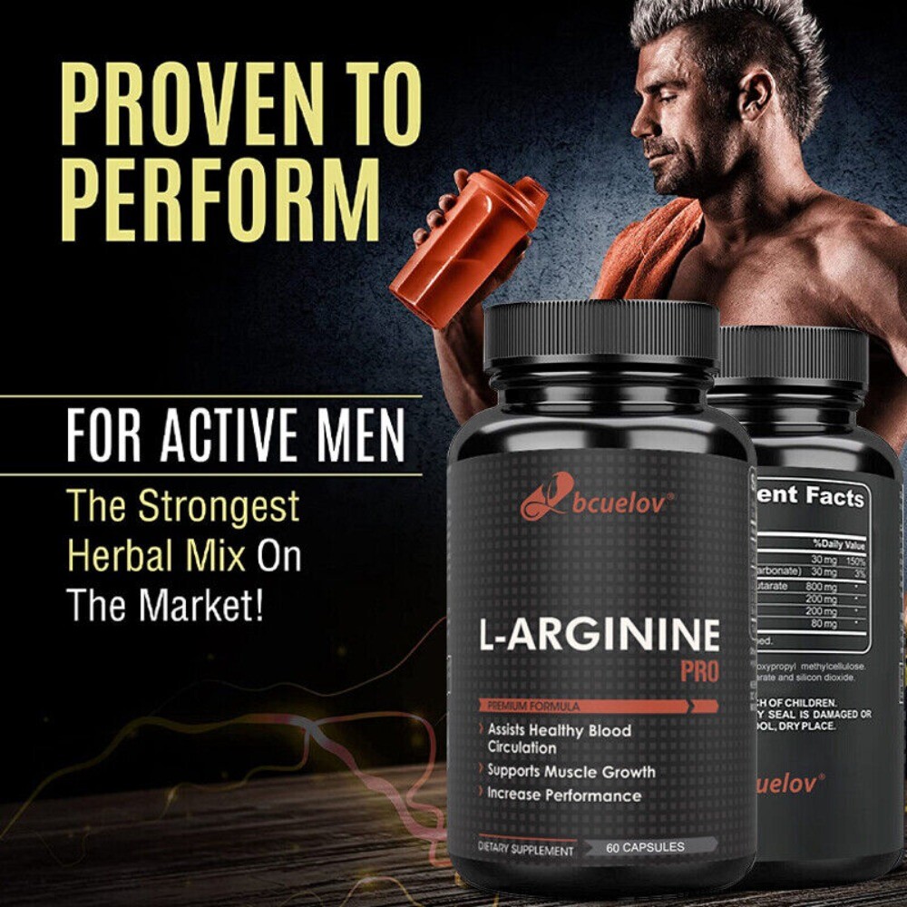 L-Arginin – Nitric Oxide Booster – 800mg- 120 Capsules