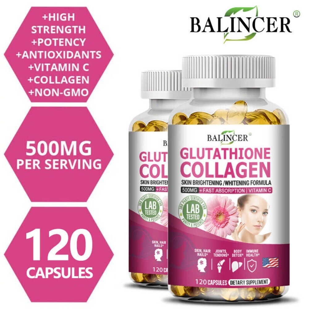 Glutathione Collagen Whitening FormulaPromotes Detoxification Immune Anti-Aging