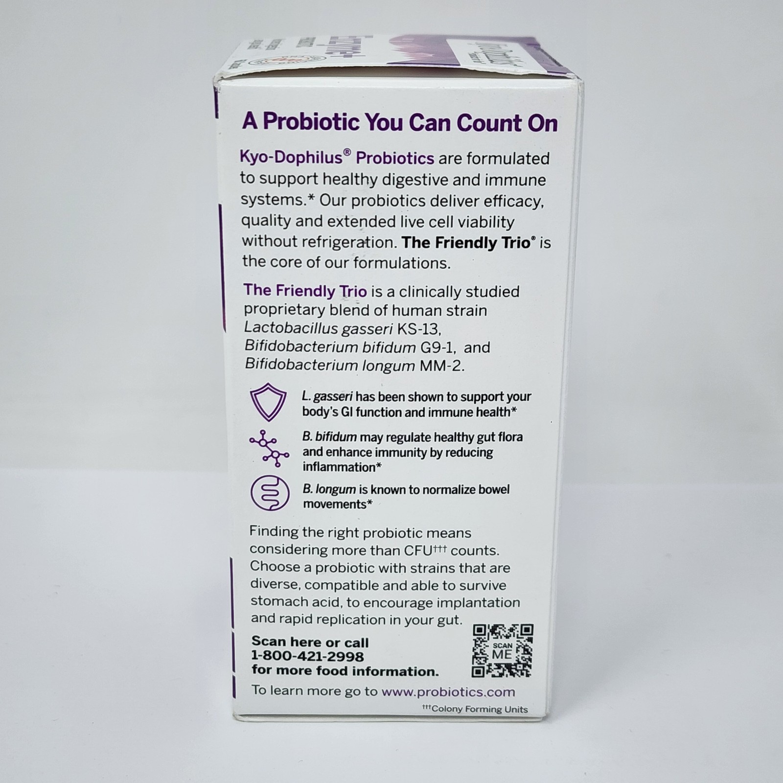 Kyo-Dophilus Enzyme+ Probiotic, 60 Capsules Exp 09/2027