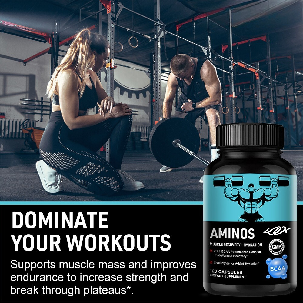 Amino Acid Capsules, Speed Muscle Repair, Boost Stamina & Reduce Soreness