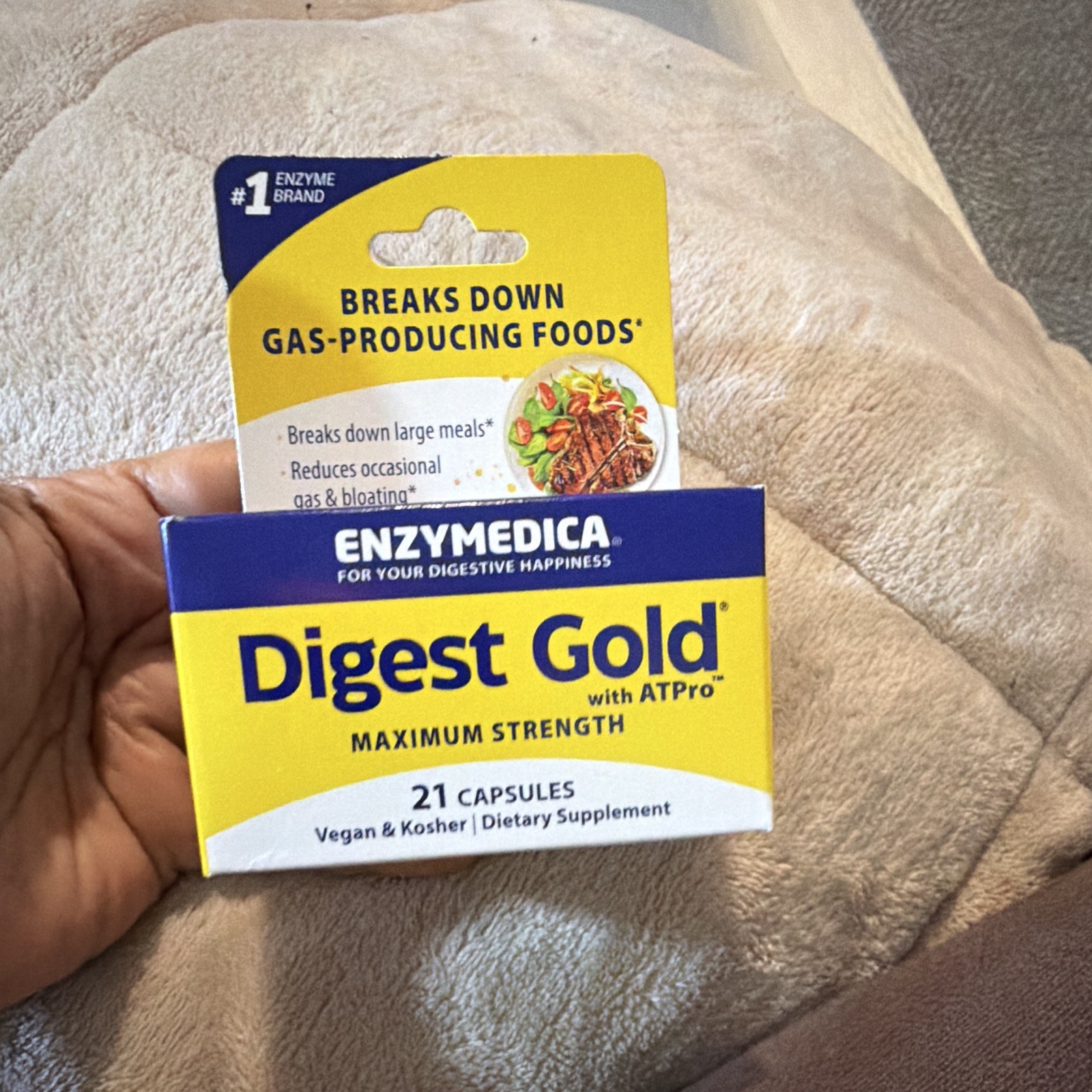 Enzymedica Digest Gold Maximum Strength w/ ATPro 21 Caps Exp 10/27