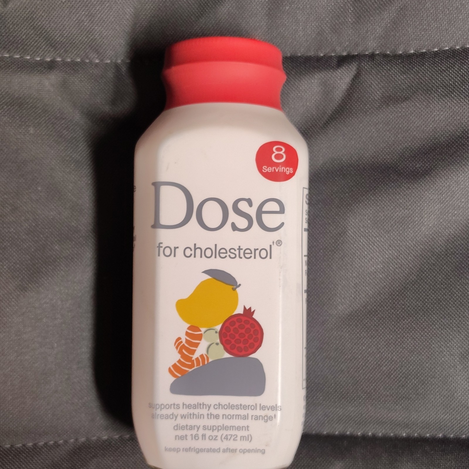 Dose Cholesterol Support Organic Liquid Niacin Folate CoQ10 Turmeric 16 fl oz