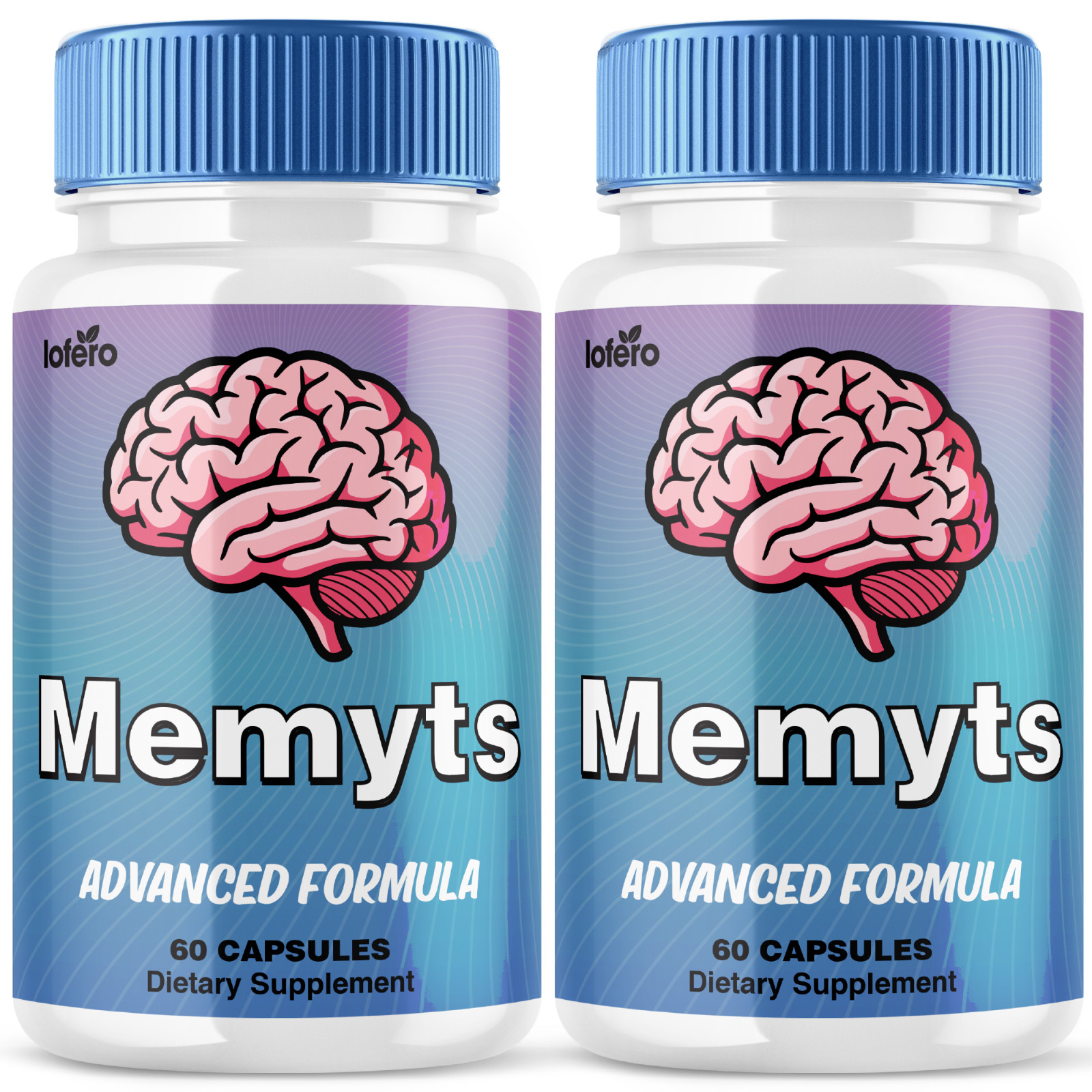 (2 Pack) Memyts Nootropic Natural Formula Brain and Memory Supplement (120 ct)