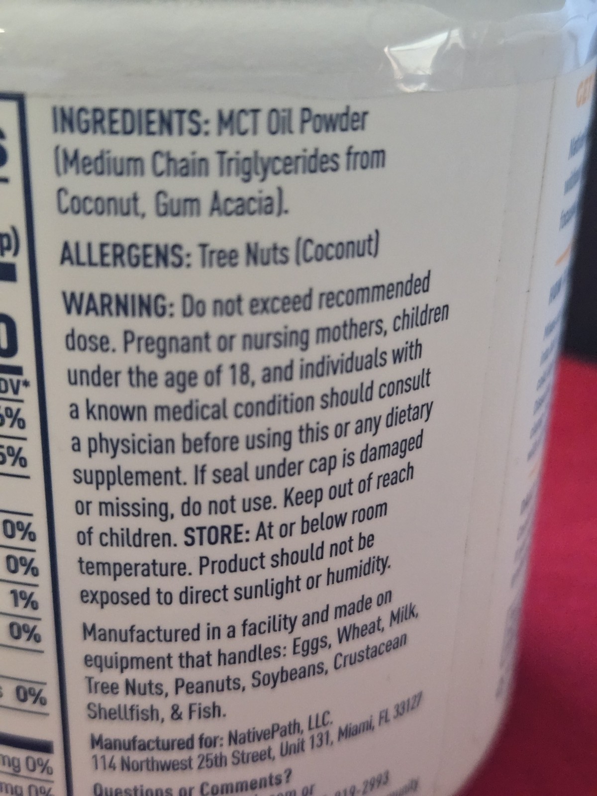 NativePath MCT Powder Metabolic Support 25 Servings 6.3 oz Lot of 2 Exp 08/2026