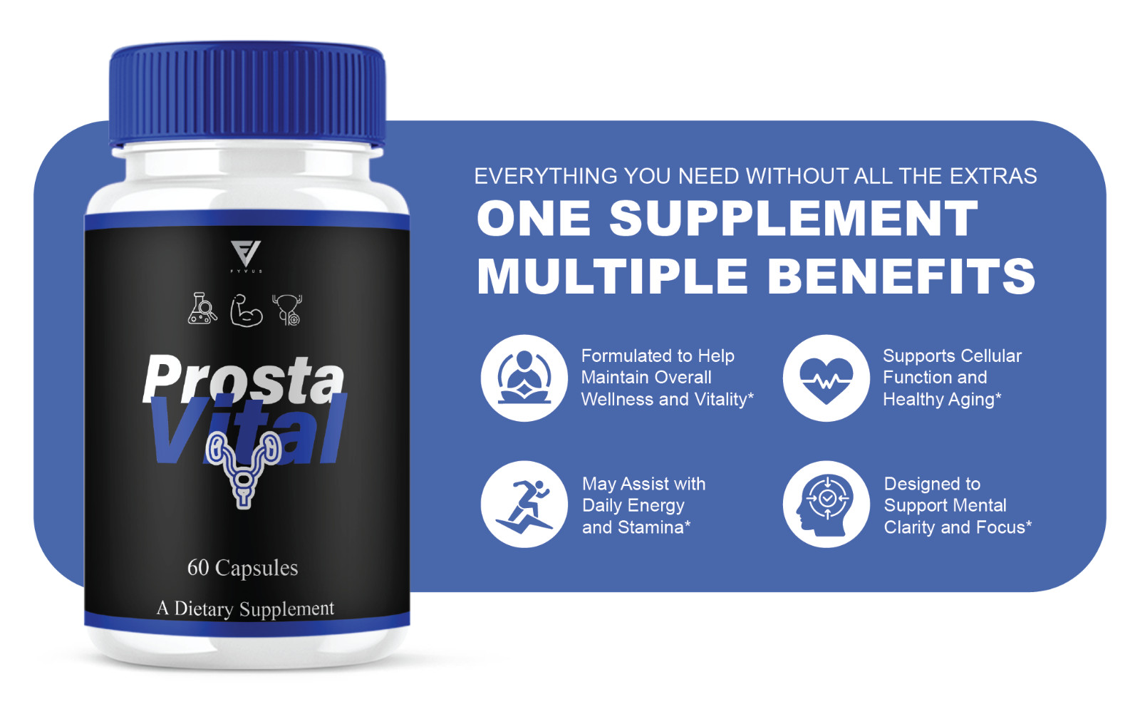 (5 Pack) Prosta Vital Premium Prostate Support Pills, ProstaVital (300 Capsules)