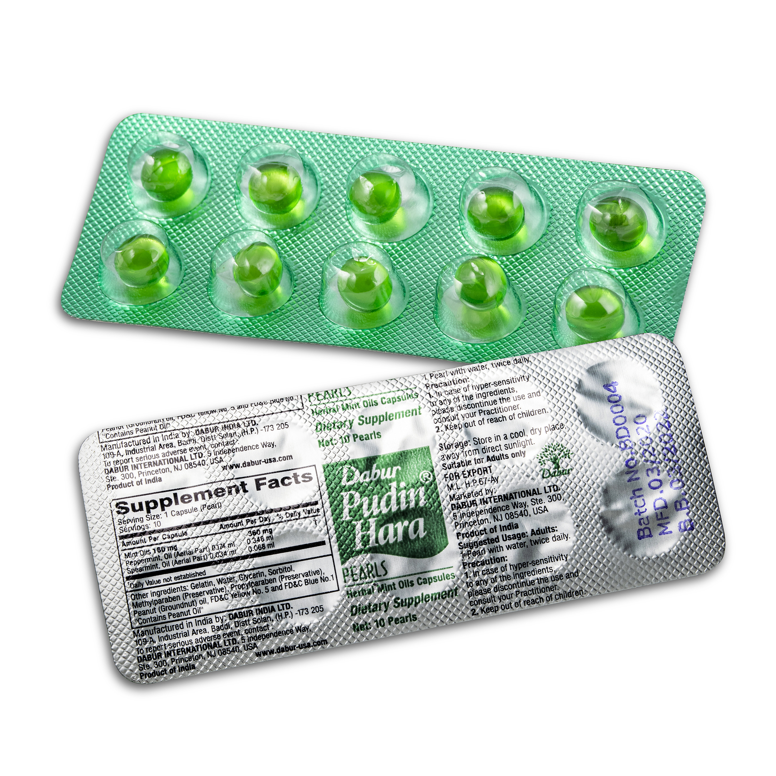 Dabur Pudin Hara Pearls – 10 Strips