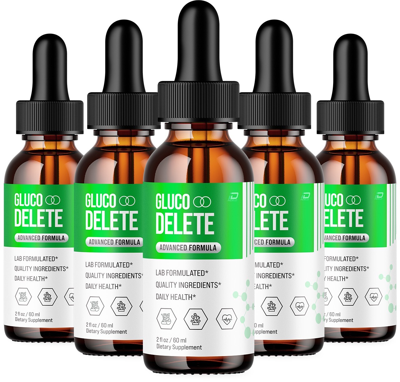 (5 Pack) Gluco Delete – GlucoDelete Extra Strength All Natural Healthy Organic