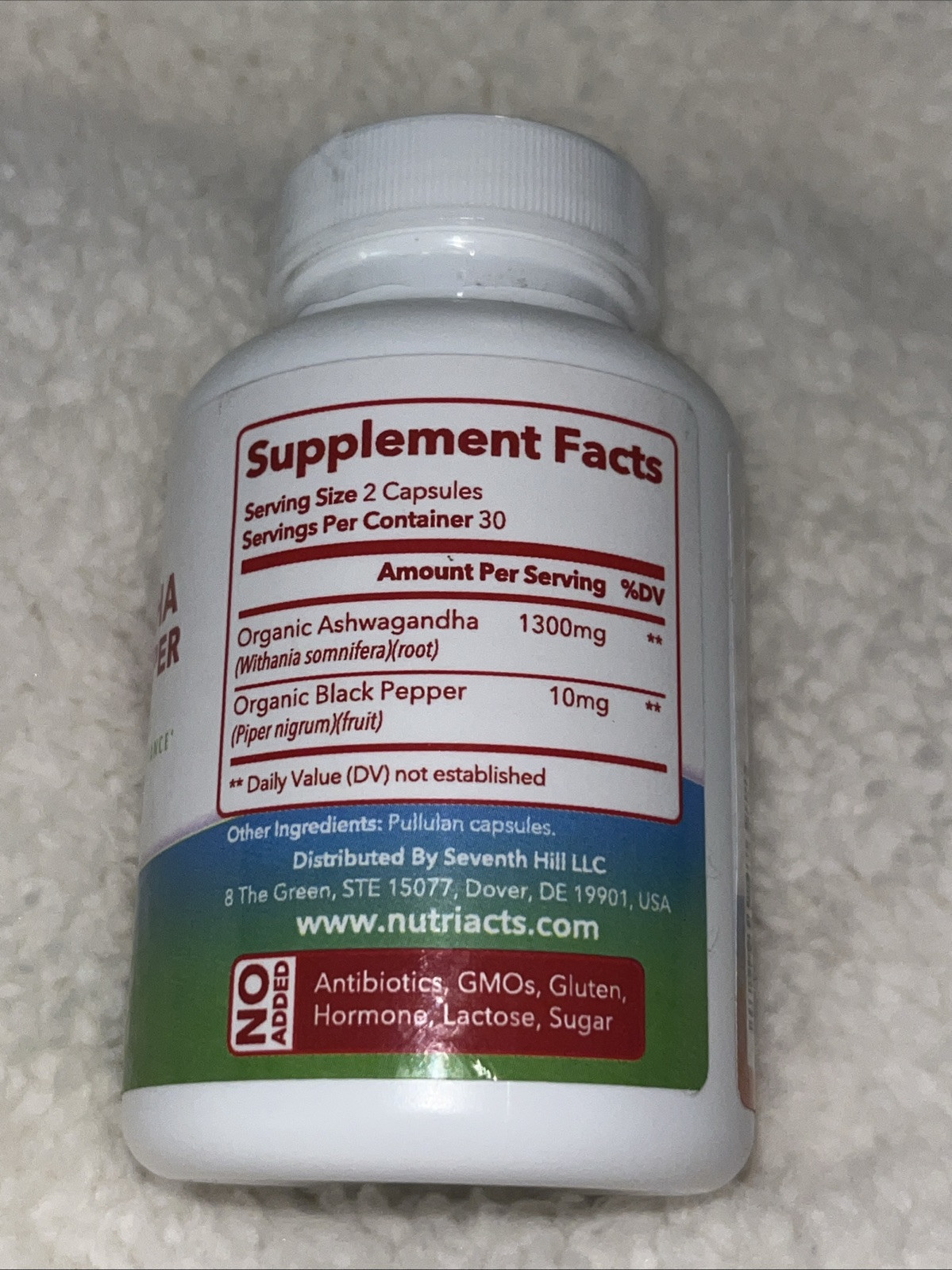 Nutriacts Ashwagandha With Black Pepper Mood And Stress Management 60 Capsules