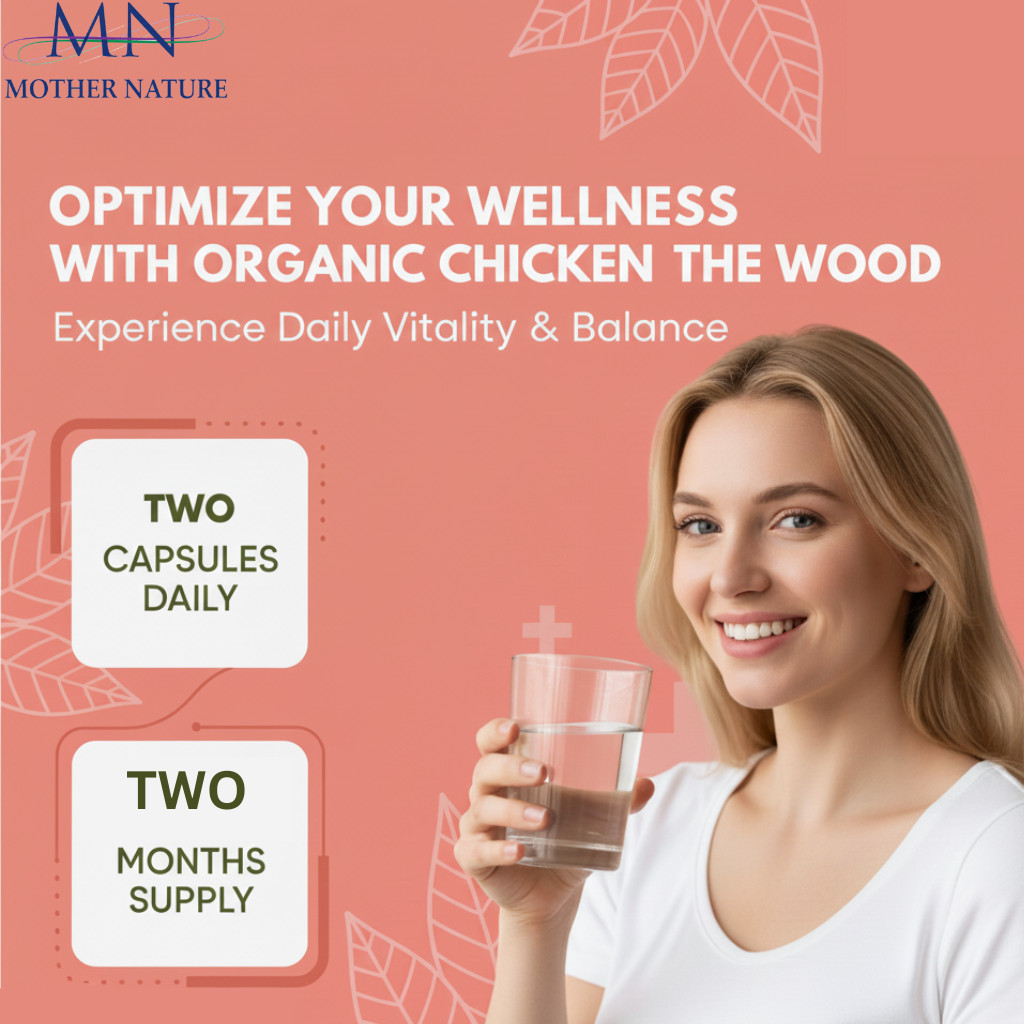 Mother Nature Chicken of the Wood Mushroom Herbal Supplement – Vegan Capsules