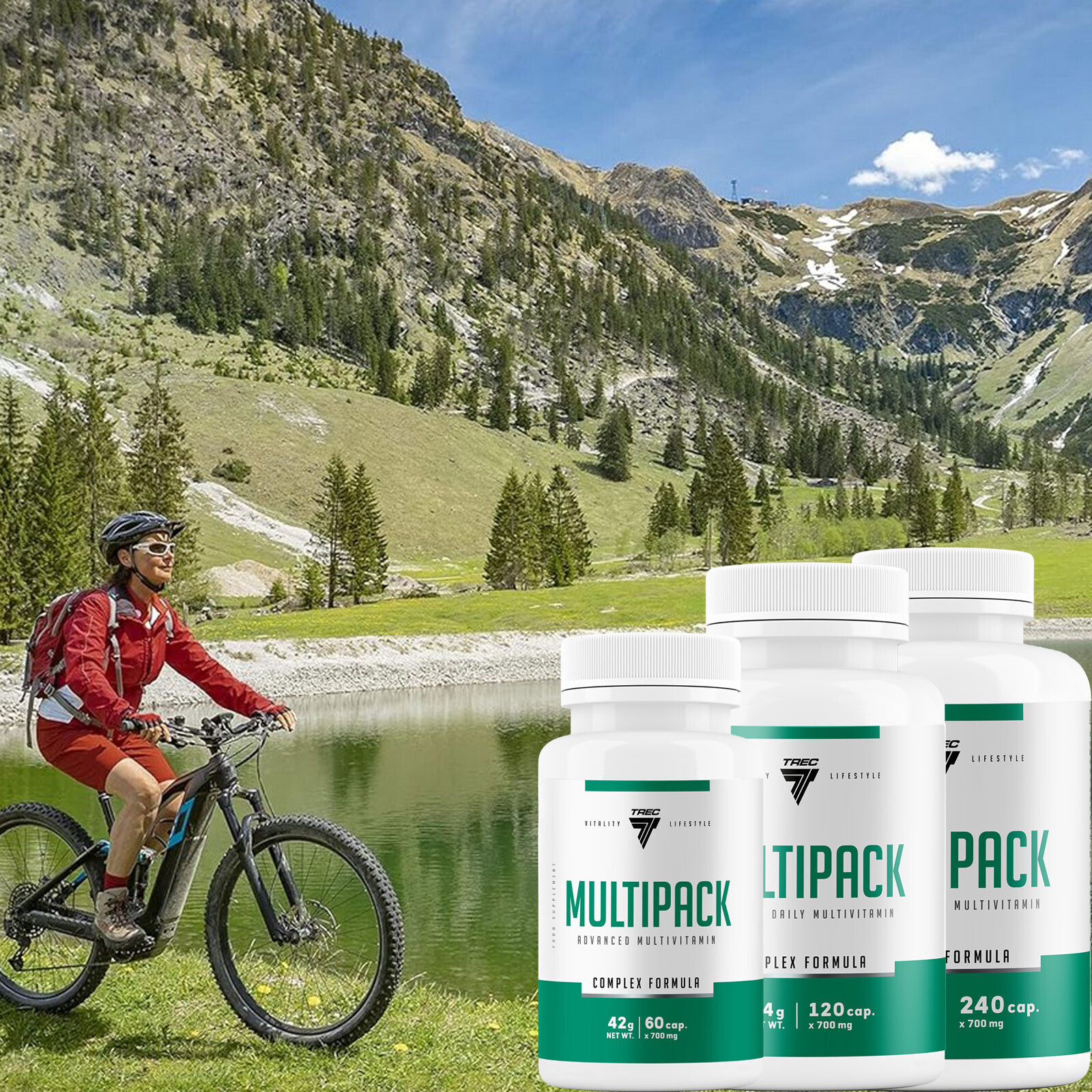 MULTI PAK 60-300 Caps. Vitamins Minerals Electrolytes Health Dietary Supplement