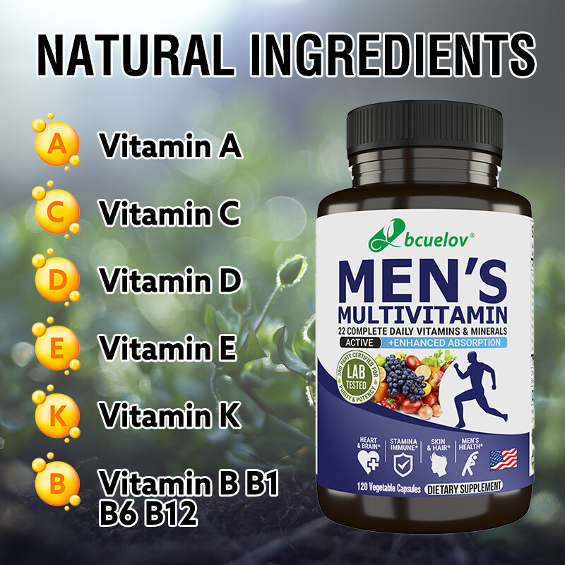 Multi Vitamin for Men Capsules Mens Prostate Multivitamin Multimineral 900mcg