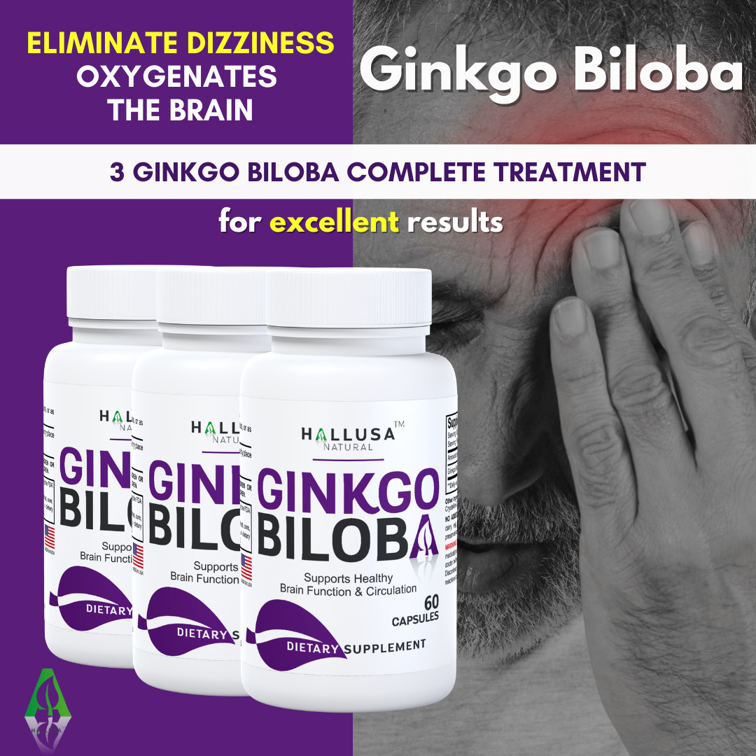 GINKGO BILOBA 240 mg – Cognitive Support – Memory & Concentration – 60 Caps