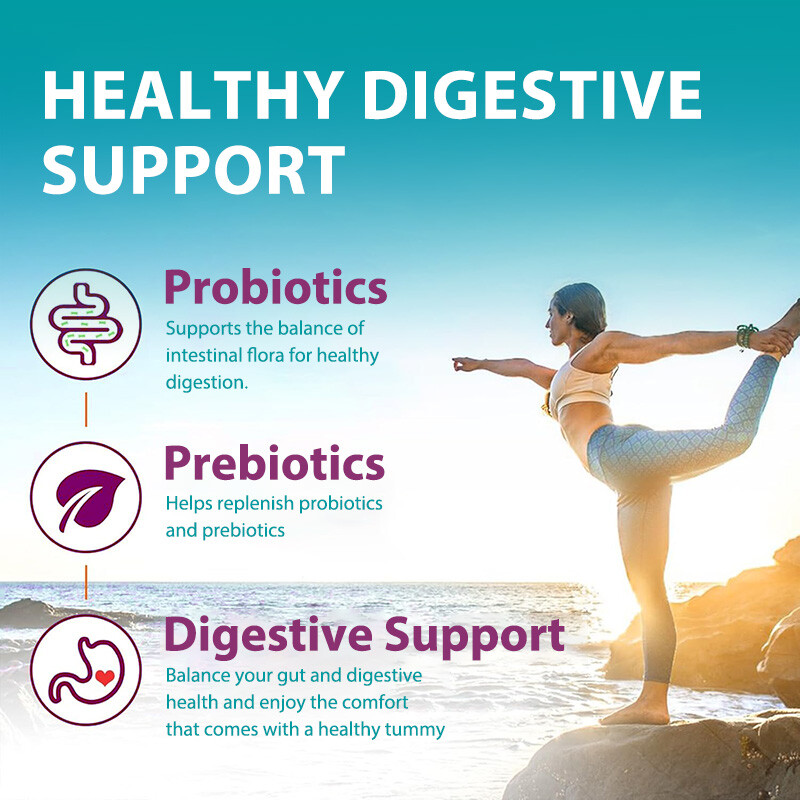 Probiotics & Prebiotics Capsules – Reduce Bloating,Digestive, Health Supplements