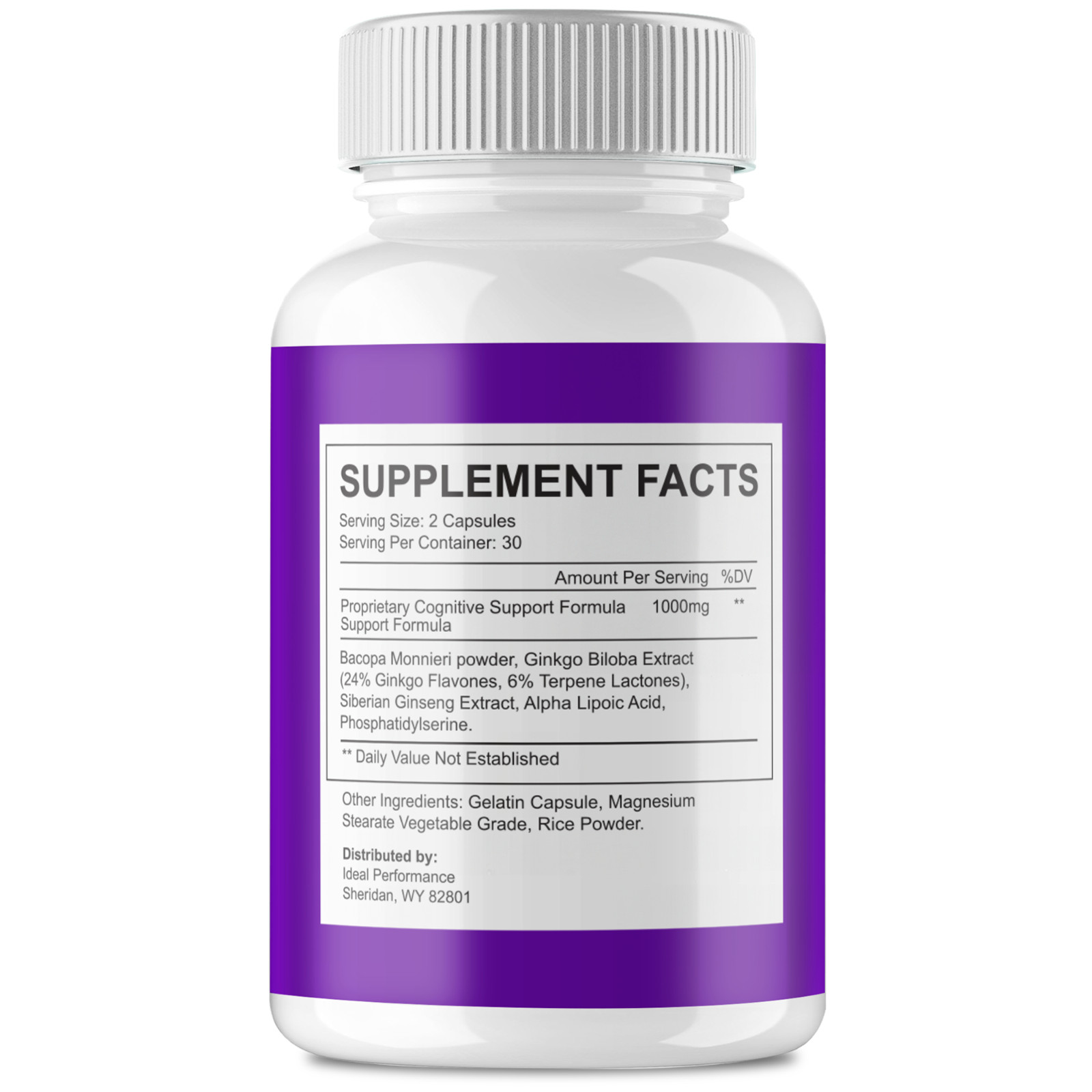Apex Neuro Elite Brain Supplements for Memory and Focus Capsules (1 Pack)