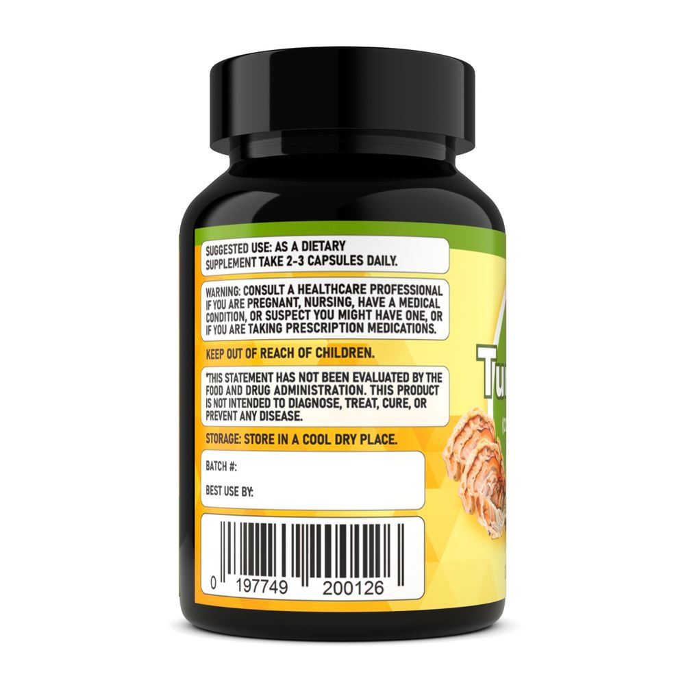 Turkey tail Extract – Only Fruiting Bodies, Over 30% Beta-Glucans, 90 caps