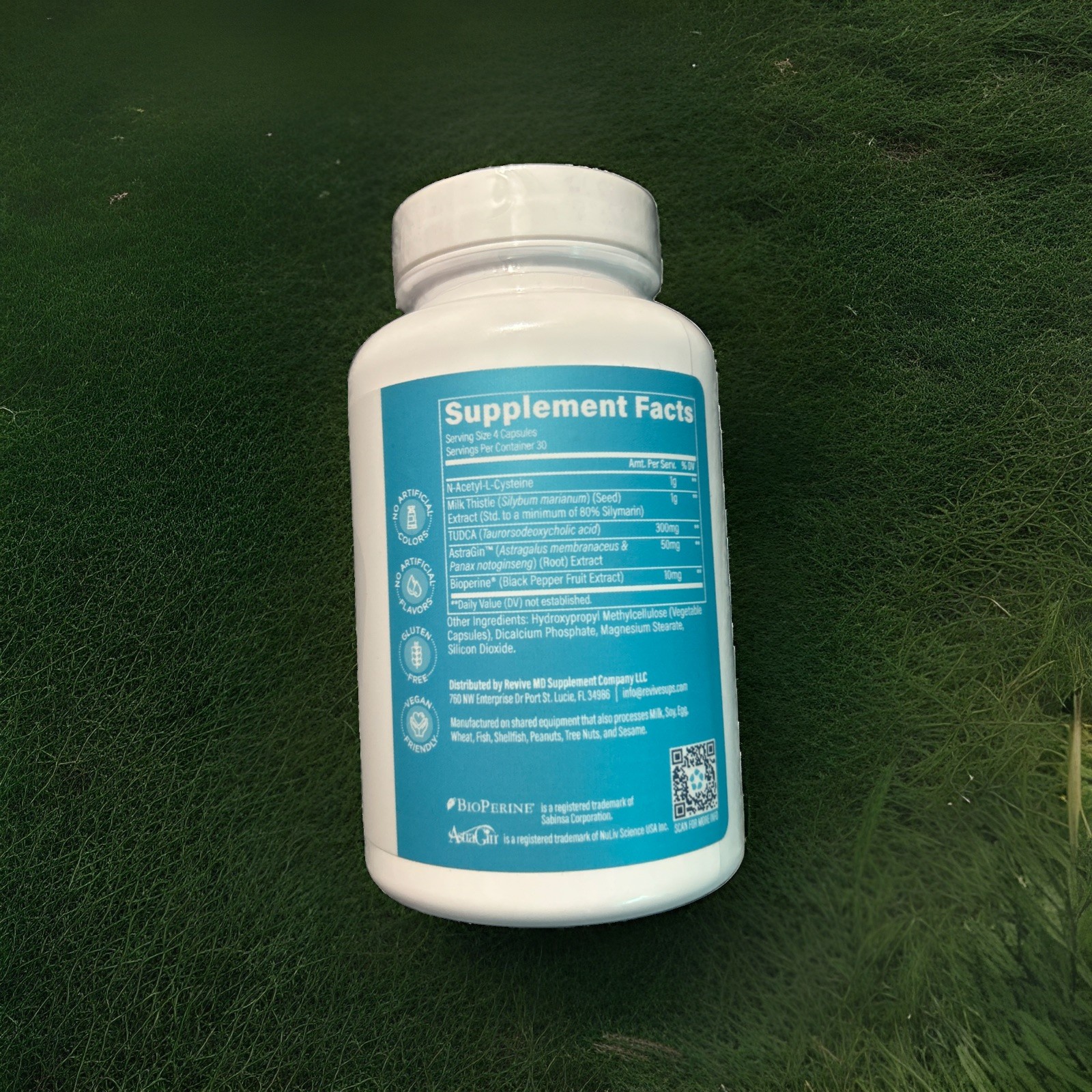 Revive Liver Support NAC Milk Thistle TUDCA 120 Veg Caps Vegan Exp 03/2028