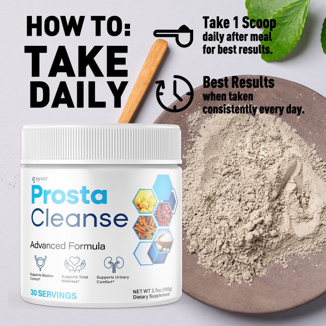 (1 Pack) Prosta Cleanse Powder Advanced Prostate Health Max Support Supplement