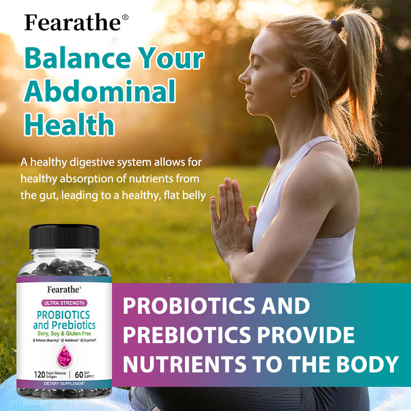 Probiotics & Prebiotics Capsules – Reduce Bloating,Digestive, Health Supplements
